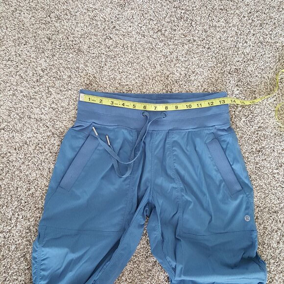 Exclusive Lululemon Dance Studio Mid-Rise Pants Blue Soft Denim 4 Full Straight - Picture 9 of 14
